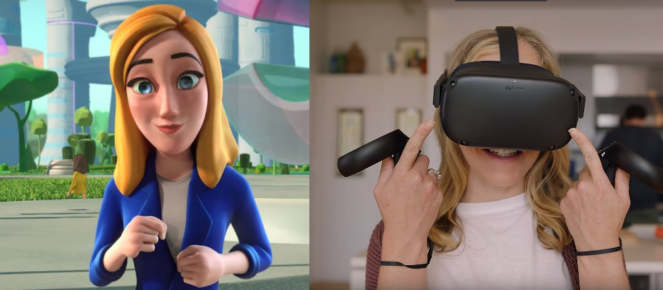 VR virtual reality in games: Facebook's VR social game Horizon